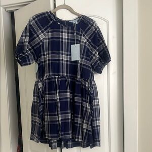 Hill House Plaid Short Sleeve Dress